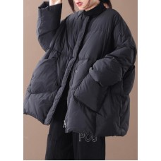 women oversized winter jacket winter coats black Button Down down coat