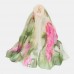 Women Georgette Colored Flower Printing Elegant Long Thin Silk Scarf Shawl