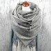 Women Plus Velvet Thickness Solid Floral Printing Pattern Fashion Casual Winter Outdoor Keep Warm Scarf Shawl