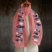 Women Solid Color Fishes Printing Pattern Linen Long Scarf Shawl Wrap Multi  purpose Elegant Neck Wrap Warm Scarf