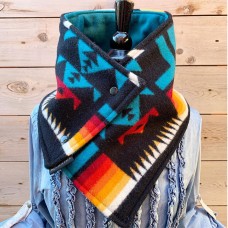 Women All  match Stripe Geometric Thick Printed Scarf Elegant Adjustable Neck Wrap Warm Scarf